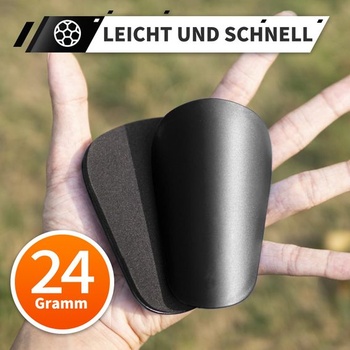 Mini chrániče holení na futbal, pre deti, teenagerov a dospelých, čierno-modré