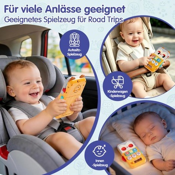 HOLA Owl hračka na mobil pro miminka 6-12 měsíců, učební a uklidňující režim, hudební hračka s