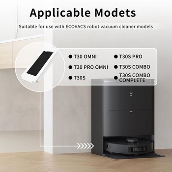 4 HEPA filtre pre ECOVACS T30S COMBO COMPLETE, príslušenstvo pre robotické vysávače ECOVACS DEEBOT
