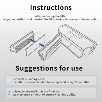 4 HEPA filtre pre ECOVACS T30S COMBO COMPLETE, príslušenstvo pre robotické vysávače ECOVACS DEEBOT