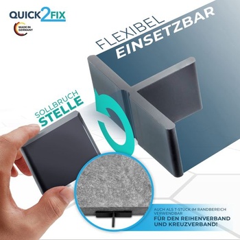 5mm Professional - Distanční podložky pro terasové desky 5mm x 20mm (Š x V) - 100 kusů pro venkovní