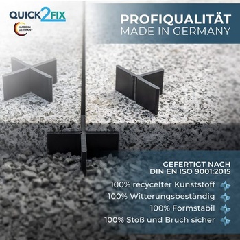 5mm Professional - Distanční podložky pro terasové desky 5mm x 20mm (Š x V) - 100 kusů pro venkovní