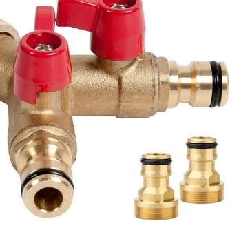 2 univerzálne konektory na batériu pre miešacie batérie + 5m PTFE tesniaca páska, adaptér na hadicu,