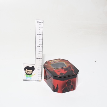 Kartová hra Pokémon Trading: Team Rocket Tin Box – Persian-ex (1 holografická promo karta a 4