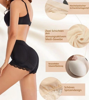 Dámske push-up nohavičky, tvarujúce bielizeň na zadok, vystužené nohavičky na boky, bezšvové spodné