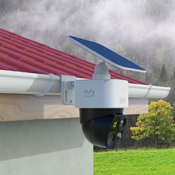 Držiak Lonnky do odkvapu pre Eufy Security SoloCam S340, odolný voči poveternostným vplyvom a
