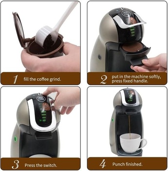 Opakovaně použitelné kávové kapsle pro kávovar Dolce Gusto, BENFUCHEN plnitelné kávové kapsle,