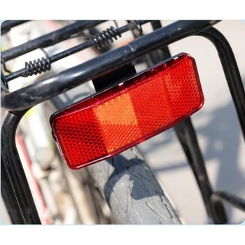 Sada odraziek na zadné svetlo na bicykel, odrazka na nosič batožiny, vodotesná, pre mestská a