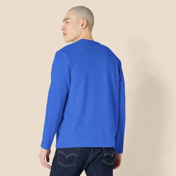 Pánske tričko s dlhým rukávom Amazon Essentials, regular fit XXL, žiarivo modré, bez vreciek
