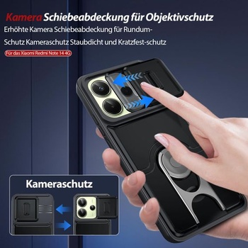 Kryt Dizn Slider s krytom fotoaparátu pre Xiaomi Redmi Note 14 4G: Medzinárodná verzia (neeurópska