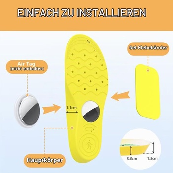 Skryté vložky do topánok AXFEE AirTag pre deti, držiak AirTag pre AirTag, púzdro na GPS tracker odolné