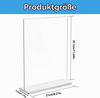 3 stolové stojany A4, stojany na cenovky, stolné stojany, A4, balenie po 3 kusoch