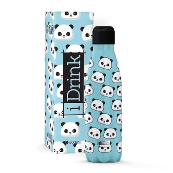 IDRINK - Revolučná detská termoska, 2 steny, nerezová oceľ, objem 350 ml Detská 350 ml Panda