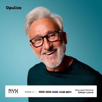 Okuliare na čítanie OPULIZE NYX s filtrom modrého svetla pre mužov a ženy - Neoslňujúci, UV400 ochrana,