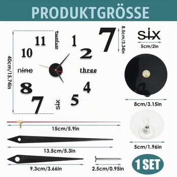 3D DIY moderné dizajnové nástenné hodiny, veľké nástenné samolepiace hodiny s rímskymi číslicami,