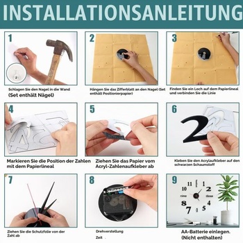 3D DIY moderné dizajnové nástenné hodiny, veľké nástenné samolepiace hodiny s rímskymi číslicami,