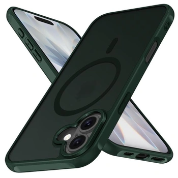 Matný tmavě zelený magnetický kryt ivoler pro iPhone 17,…