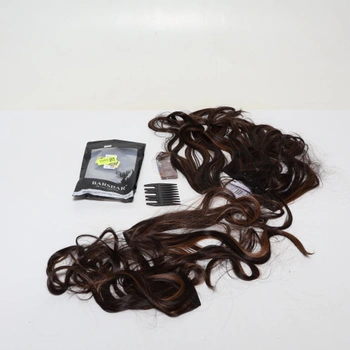 BARSDAR Clip-in predlžovanie vlasov s melírom, 50 cm 5 ks vlnité clip-in predlžovanie pre ženy,