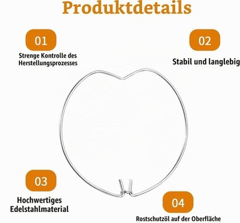 Poistné pružinové krúžky, 24 kusov, pre zapustené bodové svetlá, pružinový krúžok, poistný