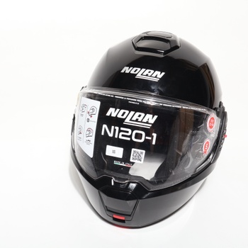 Motocyklová přilba Nolan N120-1, černá, XS
