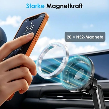 Držiak na telefón/nápoj do auta EEEKit pre MagSafe s 20 magnetmi N52