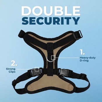 Postroj pre domácich miláčikov Voyager Step-In Lock od Best Pet Supplies - sieťovaný, nastaviteľný