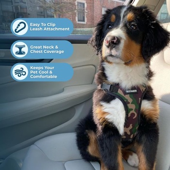 Postroj pre domácich miláčikov Voyager Step-In Lock od Best Pet Supplies - sieťovaný, nastaviteľný