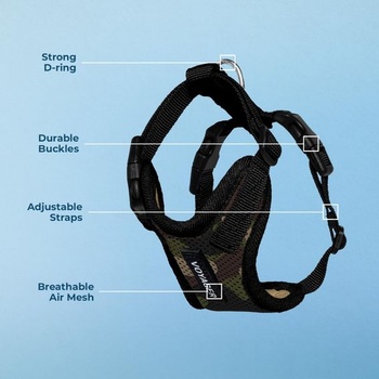 Postroj pre domácich miláčikov Voyager Step-In Lock od Best Pet Supplies - sieťovaný, nastaviteľný