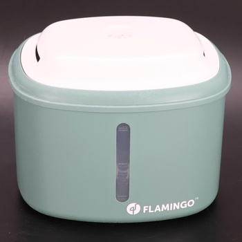 Fontána pre mačky - Flamingo Finto zelená - 2,5 l - plastová - super tiché čerpadlo s automatickým