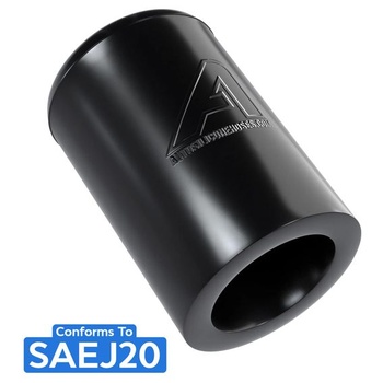 25mm čierna silikónová vysokoteplotná koncovka, tesnenie, gumová hadicová zátka 25 mm (1