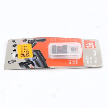Paměťová karta VANTRUE microSD 256GB, UHS-I U3 4K, včetně adaptéru, kompatibilní s palubní kamerou,