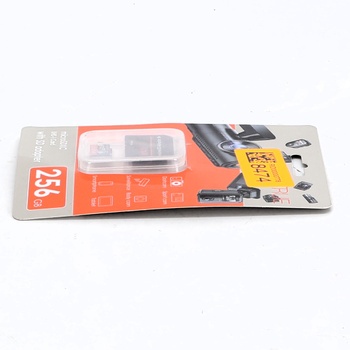 Paměťová karta VANTRUE microSD 256GB, UHS-I U3 4K, včetně adaptéru, kompatibilní s palubní kamerou,
