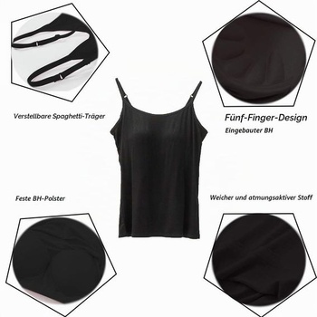 Dámske tielko STARBILD, S-4XL L, čierne
