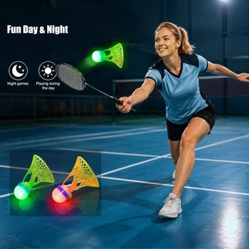 LOMUG Nylonové badmintonové loptičky, Súprava badmintonových loptičiek, Odolné badmintonové loptičky, Nylonové
