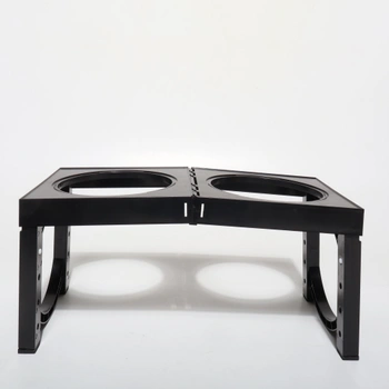 Dvojmiska 48x23x25cm černá