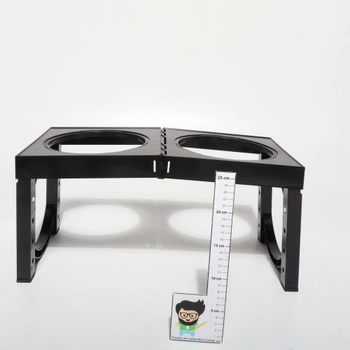 Dvojmiska 48x23x25cm černá