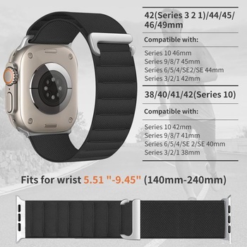 Chinbersky 2dílný náramek Alpine Loop kompatibilní s Apple Watch 40 mm, 41 mm, 38 mm, 42 mm (Series