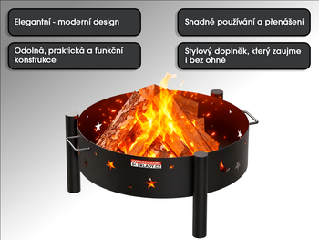 Celokovové ohnisko FPT01, priemer 60 cm - N