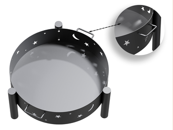 Celokovové ohnisko FPT01, priemer 60 cm - N