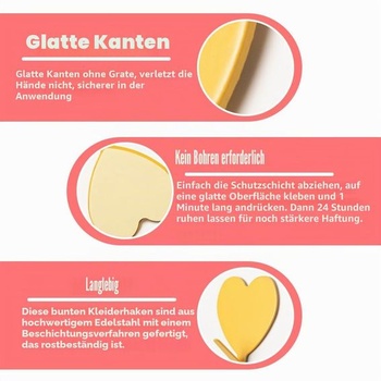 16 samolepiacich farebných háčikov na oblečenie pre deti