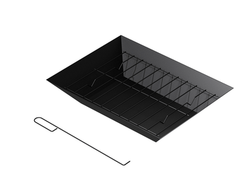 Celokovové ohnisko FPT02, 94 x 82 x 45 cm, s ochranou proti dažďu - N
