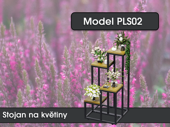 Stojan na kvety PLS02, 71 x 30 x 30 cm - N