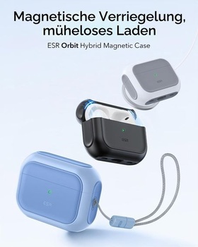 Puzdro ESR pre AirPods Pro 2/1, pre MagSafe, hybridná ochrana proti pádu, modré, AirPods Pro 2/1
