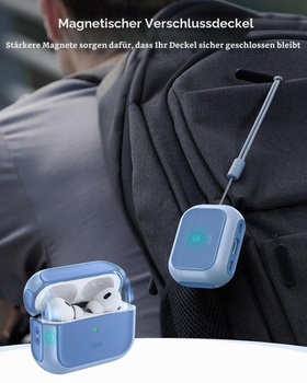 Puzdro ESR pre AirPods Pro 2/1, pre MagSafe, hybridná ochrana proti pádu, modré, AirPods Pro 2/1