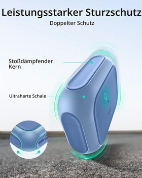 Puzdro ESR pre AirPods Pro 2/1, pre MagSafe, hybridná ochrana proti pádu, modré, AirPods Pro 2/1