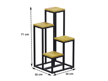 Stojan na kvety PLS02, 71 x 30 x 30 cm - N
