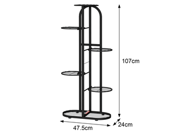 Stojan na kvety PLS03, 107 x 47,5 x 24 cm - N