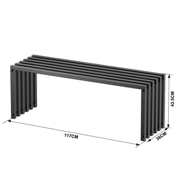 Záhradná lavica GDB01, 117 x 43,5 x 36 cm - N