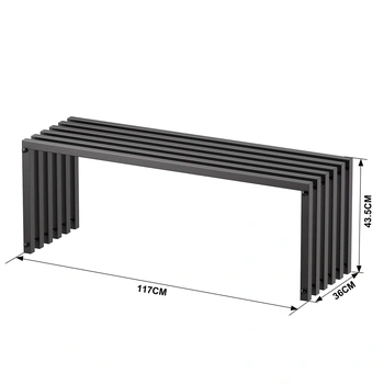 Zahradní lavice GDB01, 117 x 43,5 x 36 cm - N
