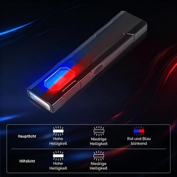 HOTUT USB C dobíjacie malé svietidlo, LED pracovné svetlo, inšpekčná lampa COB LED ručné svietidlo s
